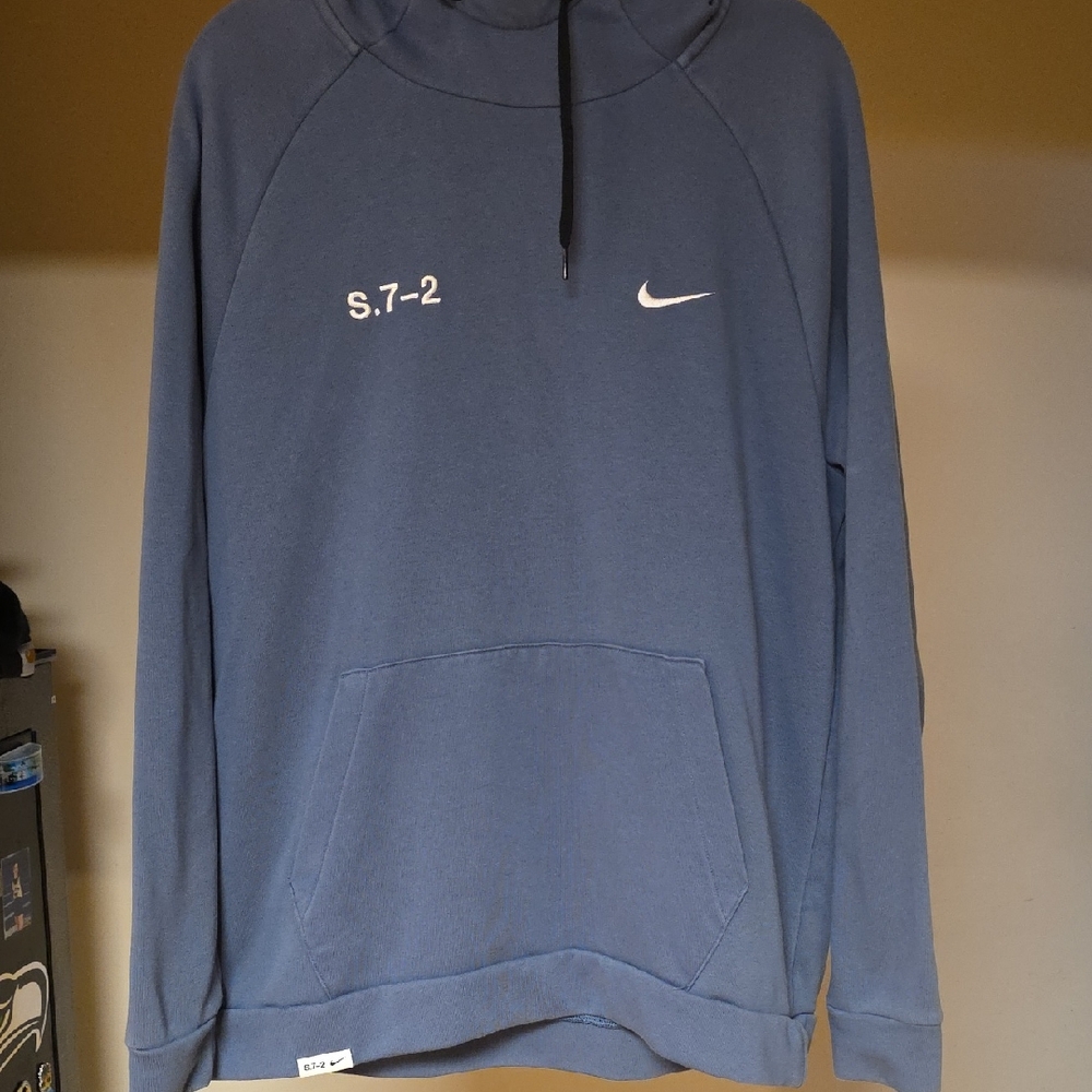 Nike Men's Blue S.7-2 Logo Pullover Hoodie